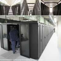 Kaltgang-Warmgang-Einhausung Data Box - 6 Serverschränke SZB IT - 42 HE - 800 x 1200 mm - perf. Türen - schwarz