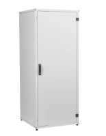 19"-Netzwerkschrank SZB IT - 42 HE - 800 x 800 mm - Vollblechfronttür - geteilte Doppel-Vollblechrücktür - lichtgrau