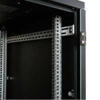 19"-Netzwerkschrank SZB IT - 42 HE - 600 x 800 mm - perforierte Türen vorne und hinten - schwarz