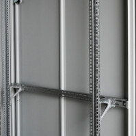 19"-Netzwerkschrank SZB IT - 42 HE - 800 x 800 mm - Sichttür - perforierte Rücktür - schwarz