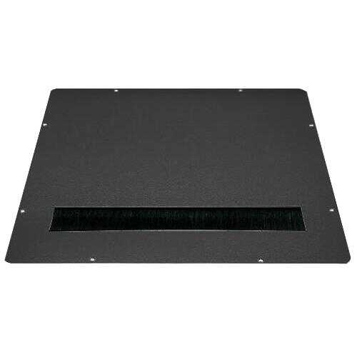 Abdeckplatte für SZB/Silence Rack Dach-/Boden - mit Kabeleinlass - groß - 380x380 mm - schwarz