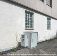 19"-Outdoor Serverschrank IP 54 - 42 HE - BHT 609x1950x609 mm - Doppel-Aluminiumwand - Lüfter/Heizung