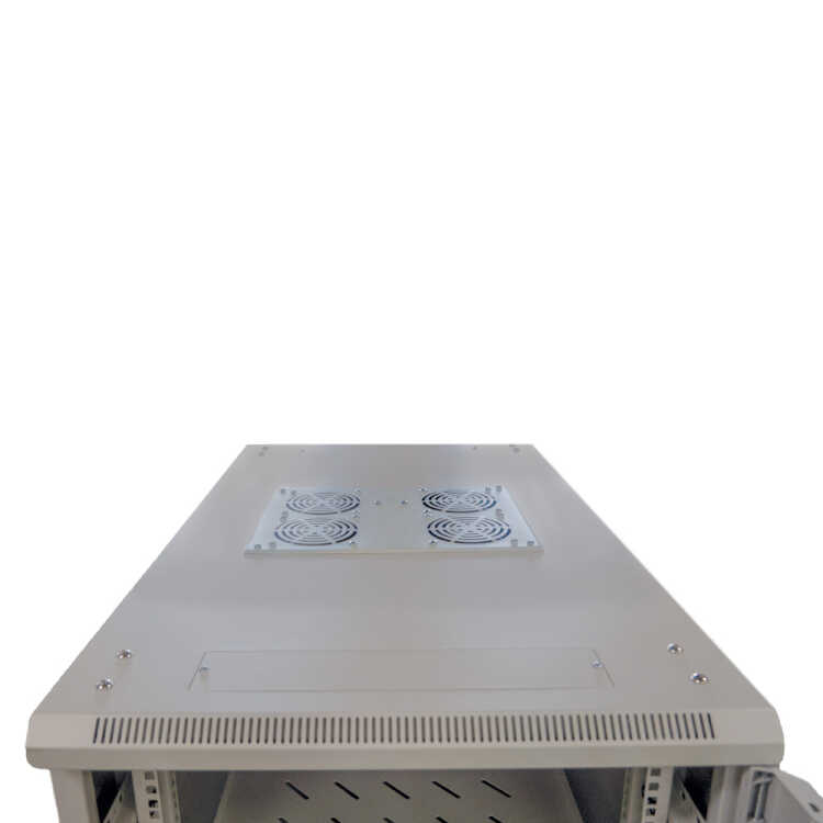 19-Serverschrank SRK von IT-BUDGET - Komplettset - 27 HE - BxT 600x1000 mm - Sicht-/Vollblechtür - 4 Aktiv-Lüfter - lichtgrau