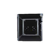 Kleiner schallgedämmter 19"-Serverschrank RCA von TRITON - 12 HE - BxT 600x800 mm - Glastür - 2 x Super Silence Lüfter - Rollen - lichtgrau