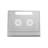 19"-Netzwerkschrank SWA von IT-BUDGET - 12 HE - BxT 570 x 600 mm - Sichttür - Seiten abnehmbar - Wand- + Standmontage - lichtgrau
