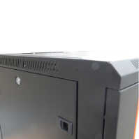 19"-Netzwerkschrank SWA von IT-BUDGET - 12 HE - BxT 570 x 600 mm - Sichttür - Seiten abnehmbar - Wand- + Standmontage - schwarz