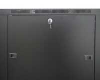 19"-Netzwerkschrank SRK von IT-BUDGET - Komplettset - 22 HE - BxT 600x800 mm - Sicht-/Vollblechtür - 4 Aktiv-Lüfter - Flatpack - schwarz