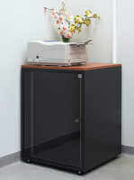 19"-Netzwerkschrank SJB - 15 HE - BxT 600x600 mm - Vollblechtür - Rückwand - schwarz
