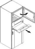 PC-Schranksystem von RITTAL - IP 55 - H 1600 x B 600 x T 636 mm - 2-teilige Fronttür mit Tastaturschublade