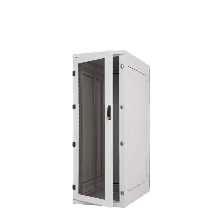 19"-Serverschrank/Netzwerkschrank RIE von TRITON - Schutzgrad IP54 - 37 HE - BxT 600 x 800 mm - Sichttür - RückWand - lichtgrau