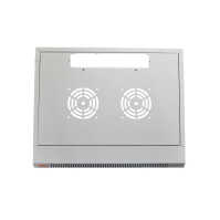 19"-Netzwerkschrank SWA von IT-BUDGET - 4 HE - BxT 570 x 450 mm - Sichttür - Seiten abnehmbar - Wand- + Standmontage - lichtgrau