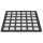 Abdeckplatte für SZB/Silence Rack Dach/Boden - perforiert mit Filter - groß - 380x380 mm - schwarz
