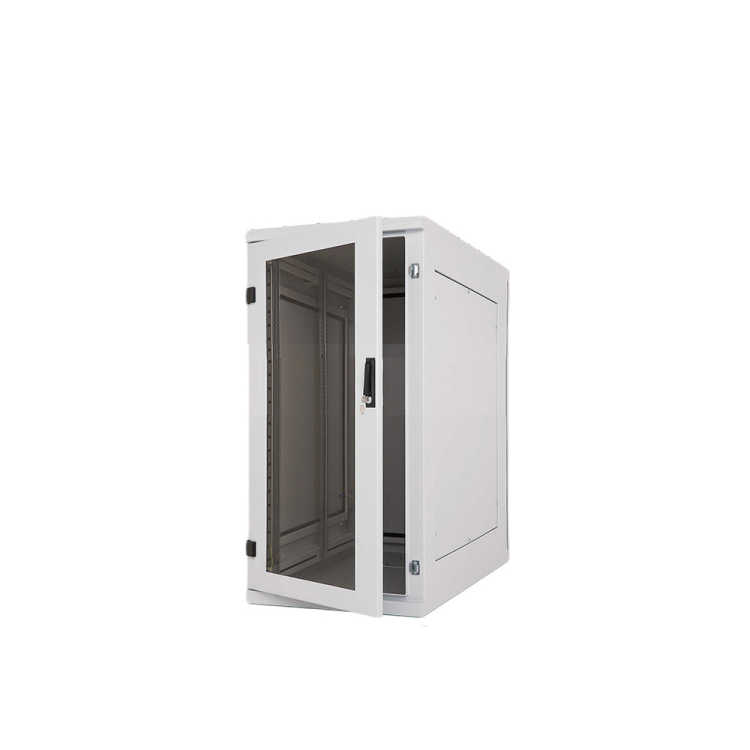 19"-Serverschrank RIE von TRITON mit Cosmotec/STULZ Kühlgerät - Kühlleistung 300 - 5600 W - 27 HE - BxT 600 x 1000 mm - Sichttür - RückWand - lichtgrau