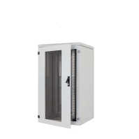 19"-Serverschrank RIE von TRITON mit Cosmotec/STULZ Kühlgerät - Kühlleistung 300 - 5600 W - Schutzgrad IP54 - 27 HE - BxT 800 x 1000 mm - Sichttür - Rückwand - lichtgrau