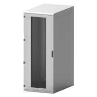 19"-Serverschrank/Netzwerkschrank RIE von TRITON mit Cosmotec/STULZ Kühlgerät - Kühlleistung 300 - 5600 W - Schutzgrad IP54 - 27 HE - BxT 800 x 800 mm - Sichttür - RückWand - lichtgrau