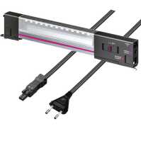 Komplettset IT-Systemleuchte LED von RITTAL - superhelle 600 lm - inkl. Euro-Stecker Anschlussleitung