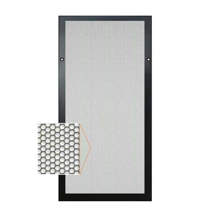 Perforierte Seitenwand für SZB IT Rack von ZPAS mit 42 HE und 1000 mm Aussentiefe - 1 Stück - schwarz