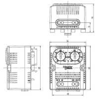 Doppelthermostat/Duales Thermostat - Öffner + Schließer 0° - 60° C - schaltet Heizung und Lüfter über ein Thermostat