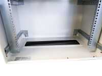 19"-Netzwerkschrank RESISTER Pro - IP66 für Outdoor + Industrie - Sichttür - 12 HE - 600x600 mm - lichtgrau