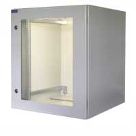 19"-Netzwerkschrank RESISTER - IP66 für Outdoor + Industrie - Sichttür - 16 HE - 600x600 mm - lichtgrau