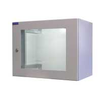 19"-Netzwerkschrank RESISTER - IP66 für Outdoor + Industrie - Sichttür - 9 HE - 600x400 mm - lichtgrau