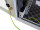 Schallgedämmter 19"-Wand-/Stand-Verteiler Flatbox von RITTAL - 6 HE - 1 SILENT-Lüfter - 600 mm Tiefe - Glastür - lichtgrau
