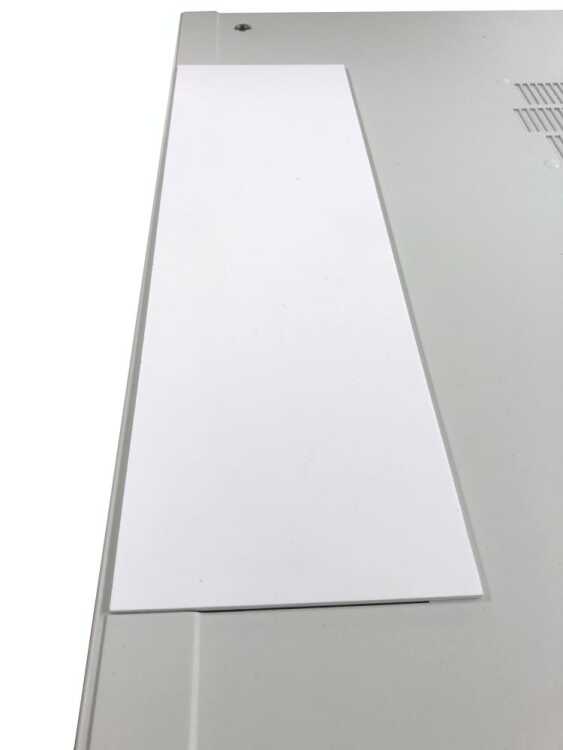 Verschlussplatte für Kabeleinlass in Dach und Boden von Flatbox von RITTAL - PVC 390x120 mm - weiß