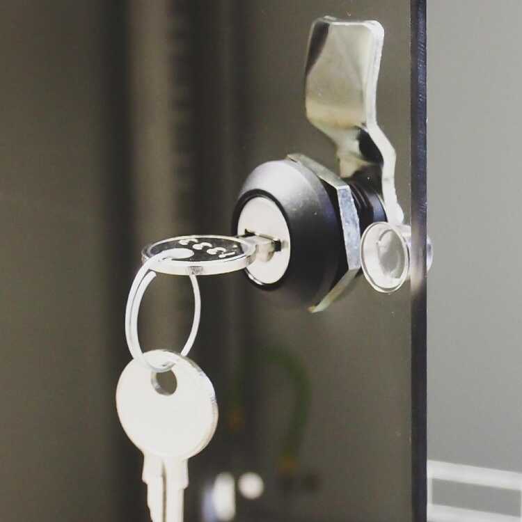 19"-Wandverteiler SJ2 - hochstabil - 6 HE - 600 mm tief - Glastür - abnehmbare Rückwand - lichtgrau