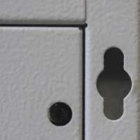 19"-Wandverteiler SJ2 - hochstabil - 6 HE - 400 mm tief - Glastür - abnehmbare Rückwand - lichtgrau