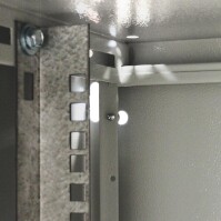 19"-Wandverteiler SJ2 - hochstabil - 6 HE - 400 mm tief - Glastür - abnehmbare Rückwand - lichtgrau