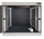 Schallgedämmter 19"-Wand-Netzwerkschrank SILENCE RACK - 9 HE - 600 mm Tiefe - Vollblechtür - 1 SILENT-Lüfter - lichtgrau