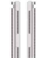 Vertikale Abdeckungen mit Kabeldurchlässen für SZB von ZPAS mit 42 HE und 800 mm Breite - lichtgrau