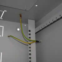 19"-Wand-Netzwerkschrank RESISTER aktiv - erhöhter Staubschutz - 6 HE - 600 mm Tiefe - Vollblechtür - Lüfter - lichtgrau