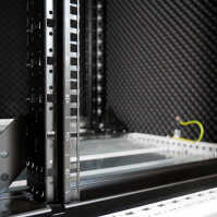 Schallgedämmter 19"-Serverschrank VX IT Rack RITTAL - bis 85% silenced - 42 HE - BxT 800x1.200 mm - Sicht-/Vollblechtür - lichtgrau