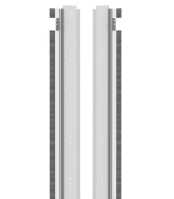 Vertikale volle Blindabdeckungen f&uuml;r SZB von ZPAS mit 42 HE und 800 mm - 2 St&uuml;ck - lichtgrau