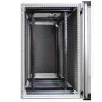 Schallgedämmter 19"-Serverschrank VX IT Rack RITTAL - bis 85% silenced - 24 HE - BxT 800x1.000 mm - Sicht-/Vollblechtür - lichtgrau