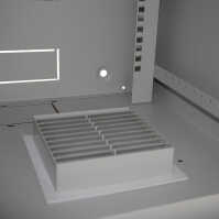 19"-Wand-Netzwerkschrank RESISTER aktiv silenced - erhöhter Staubschutz - 15 HE - 600 mm Tiefe - Vollblechtür - Lüfter - lichtgrau