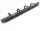 19"-Kabeldurchführungsplatte mit Bürste und 4 hochstabilen Metall-Kabelbügel - Bügelgröße HxT 44x70 mm - 1 HE - schwarz