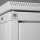Schmaler Sicherheits-Serverschrank SR1200 L - Breite 300 mm x Tiefe 1000 mm - inkl. 2 Lüfter - für SoHo, Praxis, Kanzlei - reinweiß