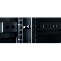19"-Netzwerkschrank SRK von IT-BUDGET - 22 HE - BxT 600x800 mm - Sicht-/Vollblechtür - Flatpack - schwarz