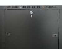 19"-Serverschrank SRK von IT-BUDGET - 27 HE - BxT 600x1000 mm - Sicht-/Vollblechtür - Flatpack - schwarz