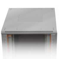 19"-Serverschrank SRK von IT-BUDGET - 42 HE - BxT 800x1000 mm - Sicht-/Vollblechtür - Flatpack - lichtgrau