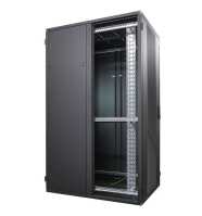 19"-Serverschrank SZB IT - 42 HE - 800 x 1200 mm - Sichttür - Vollblechtür - schwarz