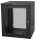 19"-Netzwerkschrank TAUNUS von IT-BUDGET - 12 HE - 600 mm Tiefe - Sichttür - 19"-Ebene vo+hi - abschließbar - schwarz