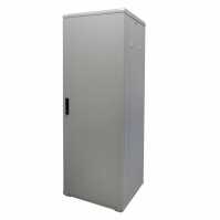 19"-Netzwerkschrank SRK von IT-BUDGET - 38 HE - BxT 600x600 mm - Sicht-/Vollblechtür - montiert - lichtgrau