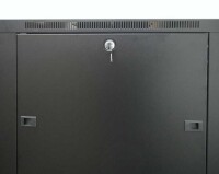 19"-Netzwerkschrank SRK von IT-BUDGET - 42 HE - BxT 600x600 mm - Sicht-/Vollblechtür - montiert - schwarz