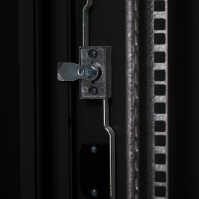 19"-Serverschrank SZB IT - 42 HE - 800 x 1000 mm - Sichttür - Doppel-Vollblechtür - schwarz - SONDERPOSTEN