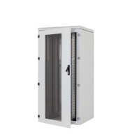19"-Serverschrank/Netzwerkschrank RIE von TRITON mit Cosmotec/STULZ Dachaufbau-Kühlgerät - Kühlleistung 2000 W - 37 HE - BxT 800 x 800 mm - Sichttür - RückWand - lichtgrau