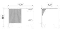 19"-Serverschrank/Netzwerkschrank RIE von TRITON mit Cosmotec/STULZ Dachaufbau-Kühlgerät - Kühlleistung 2700 W - 37 HE - BxT 800 x 800 mm - Sichttür - RückWand - lichtgrau