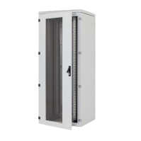 19"-Serverschrank RIE von TRITON mit Cosmotec/STULZ Kühlgerät - Kühlleistung 2000 W - Schutzgrad IP54 - 42 HE - BxT 800 x 1000 mm - Sichttür - RückWand - lichtgrau